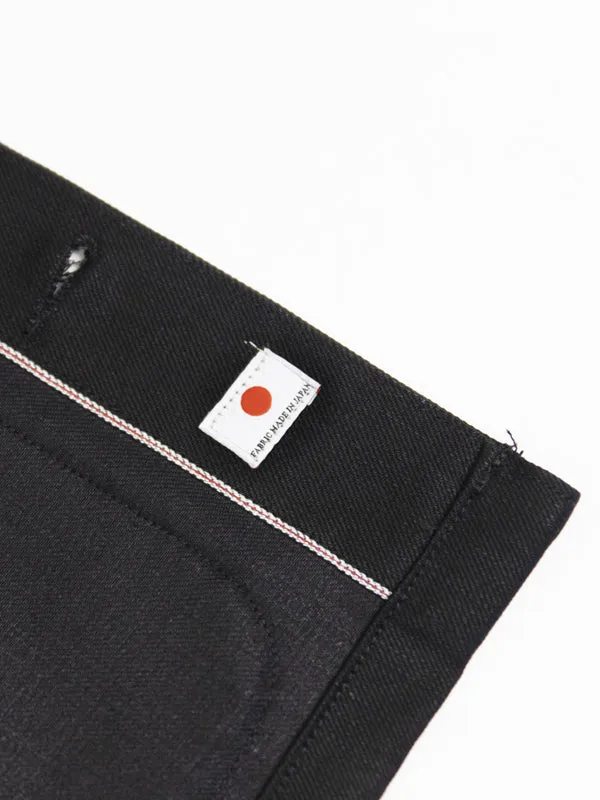 13.5 oz. Selvedge Coverall Jacket: Black
