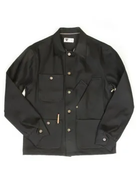 13.5 oz. Selvedge Coverall Jacket: Black