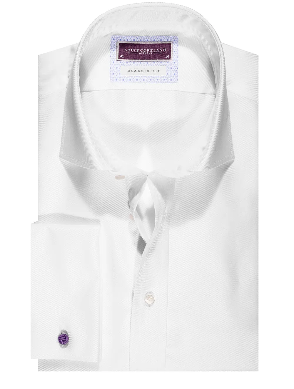 Amur Twill Shirt Double Cuff White