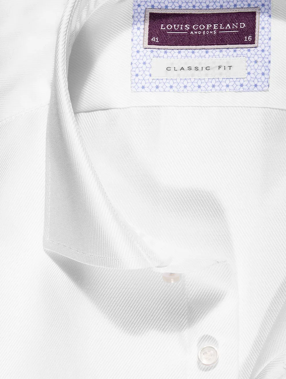 Amur Twill Shirt Double Cuff White