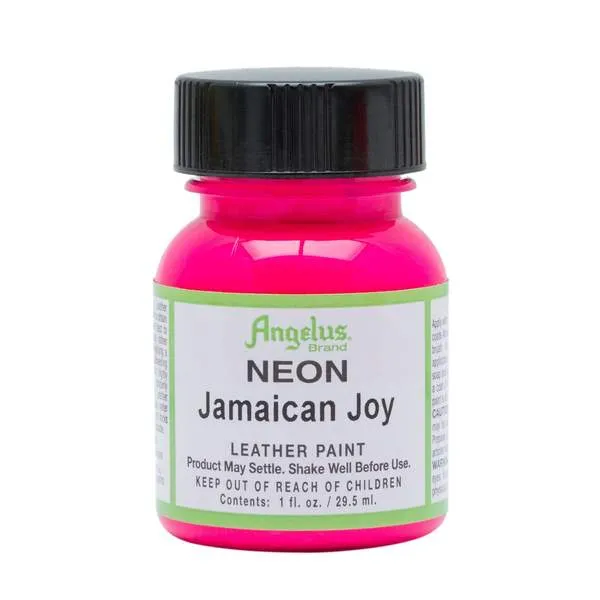 ANGELUS Leather Paint 1oz - Neon Jamaican Joy