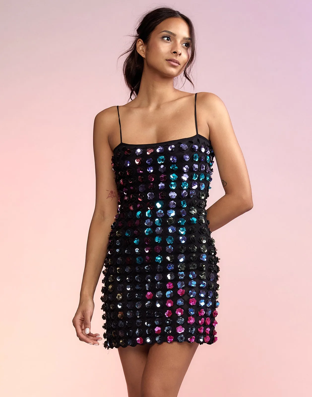 Bella Sequin Applique Dress
