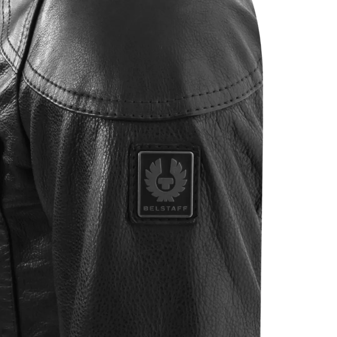 Belstaff Gangster Black Leather Jacket