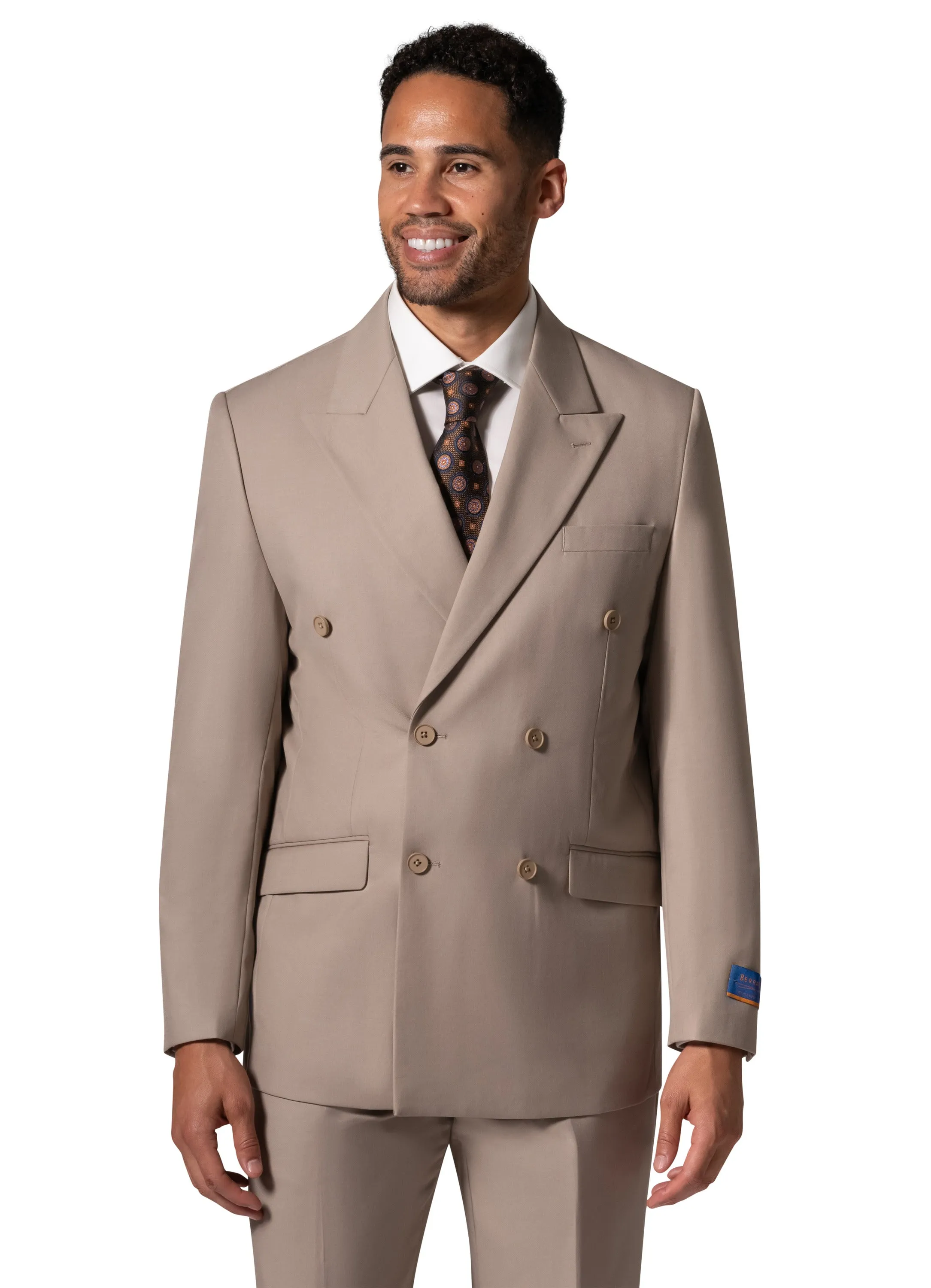 Berragamo A6732 D/B Modern Fit Suit - Tan
