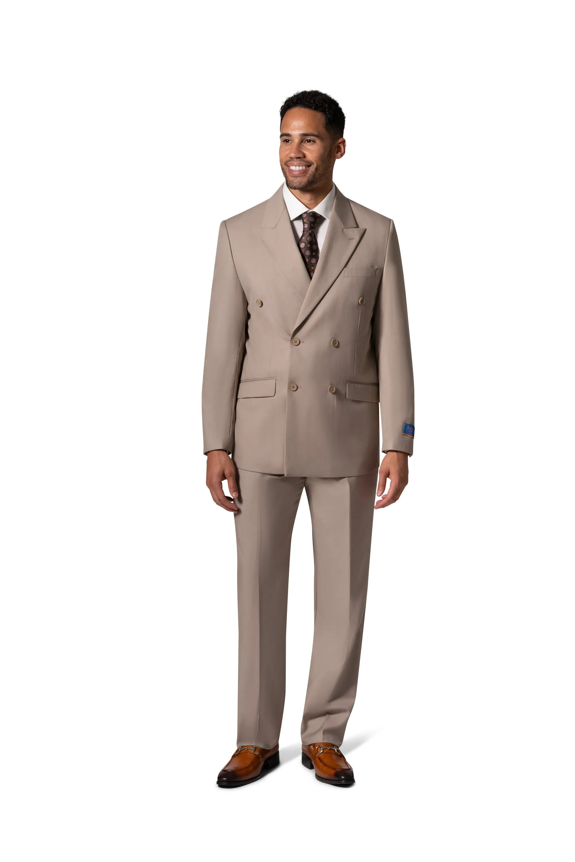 Berragamo A6732 D/B Modern Fit Suit - Tan