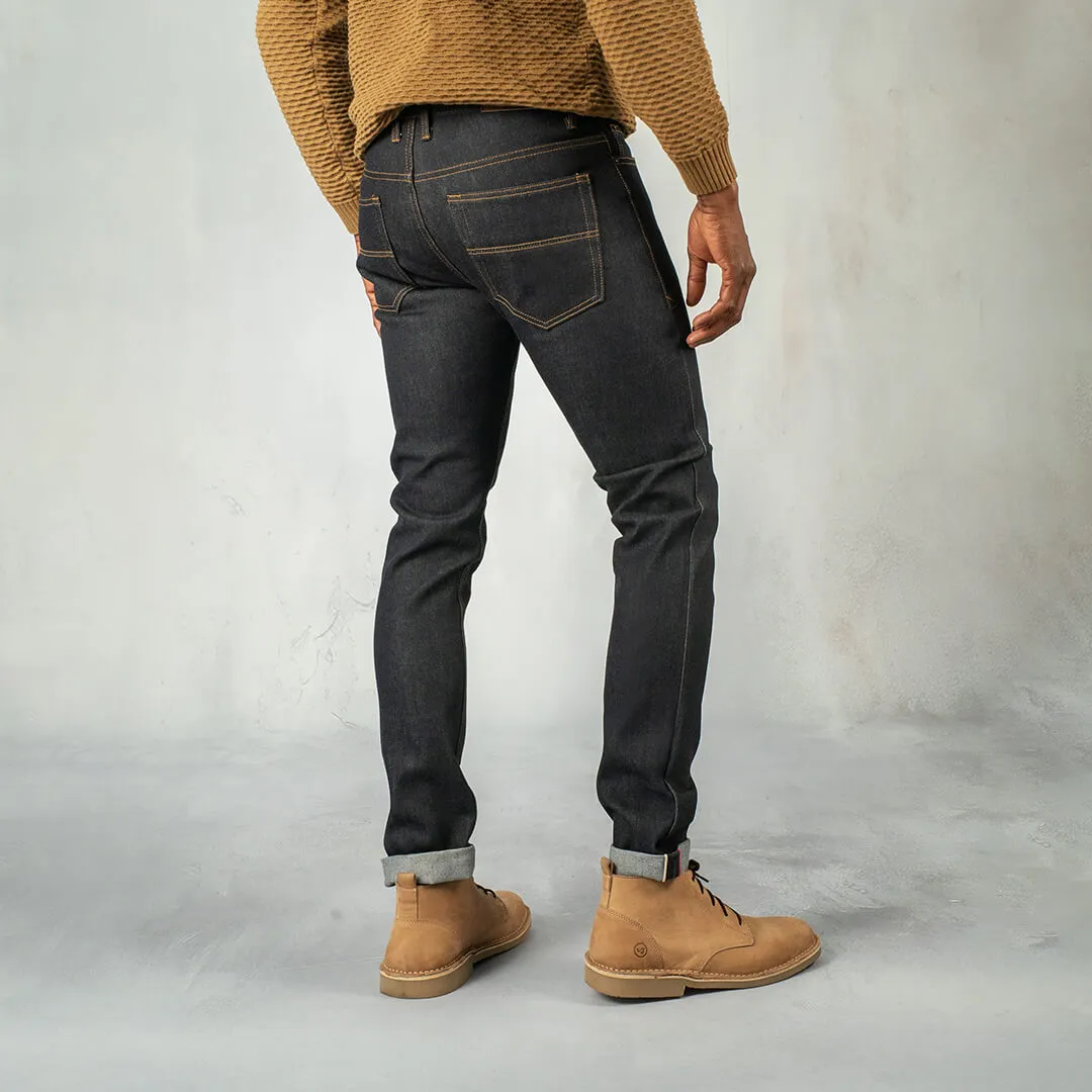 C100 Series Denim Straight Raw Indigo