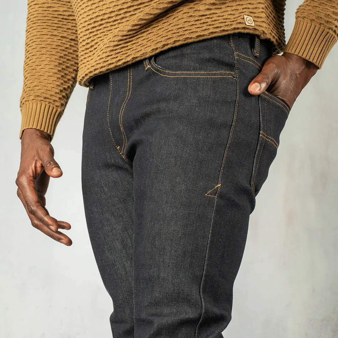 C100 Series Denim Straight Raw Indigo