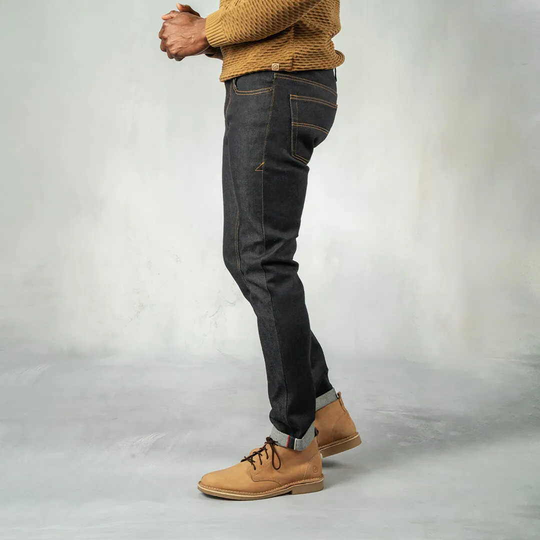 C100 Series Denim Straight Raw Indigo