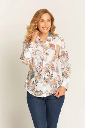 Classic Cotton Shirt Western Feather