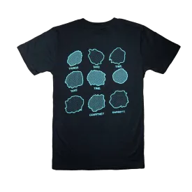 Courtney Barnett / 'Things Take Time' Monochrome Navy T Shirt