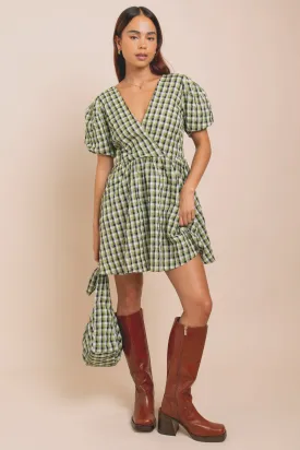 Daisy Street Seersucker Mini Smock Dress