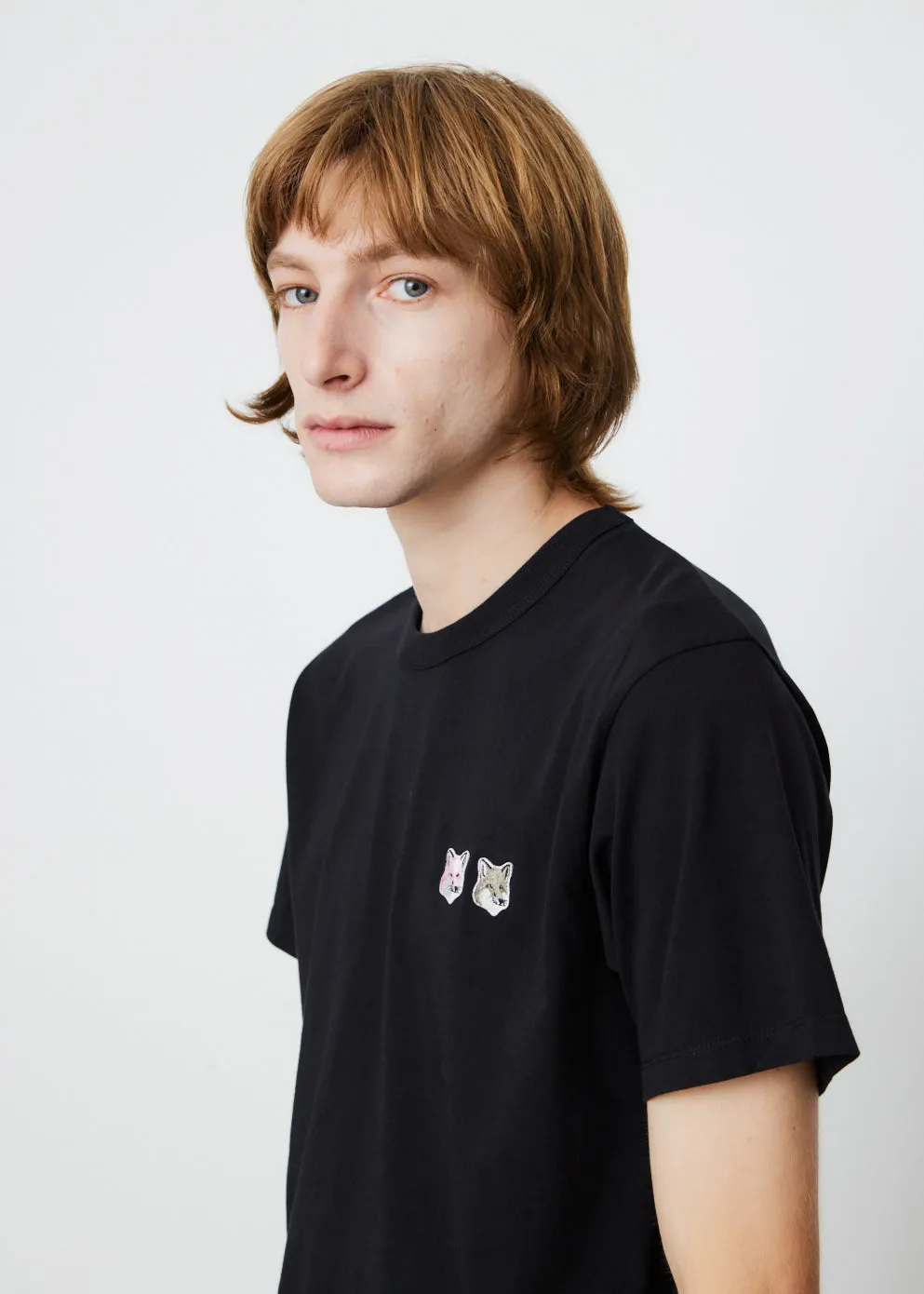 Double Monochrome Fox Head Patch Classic T-Shirt