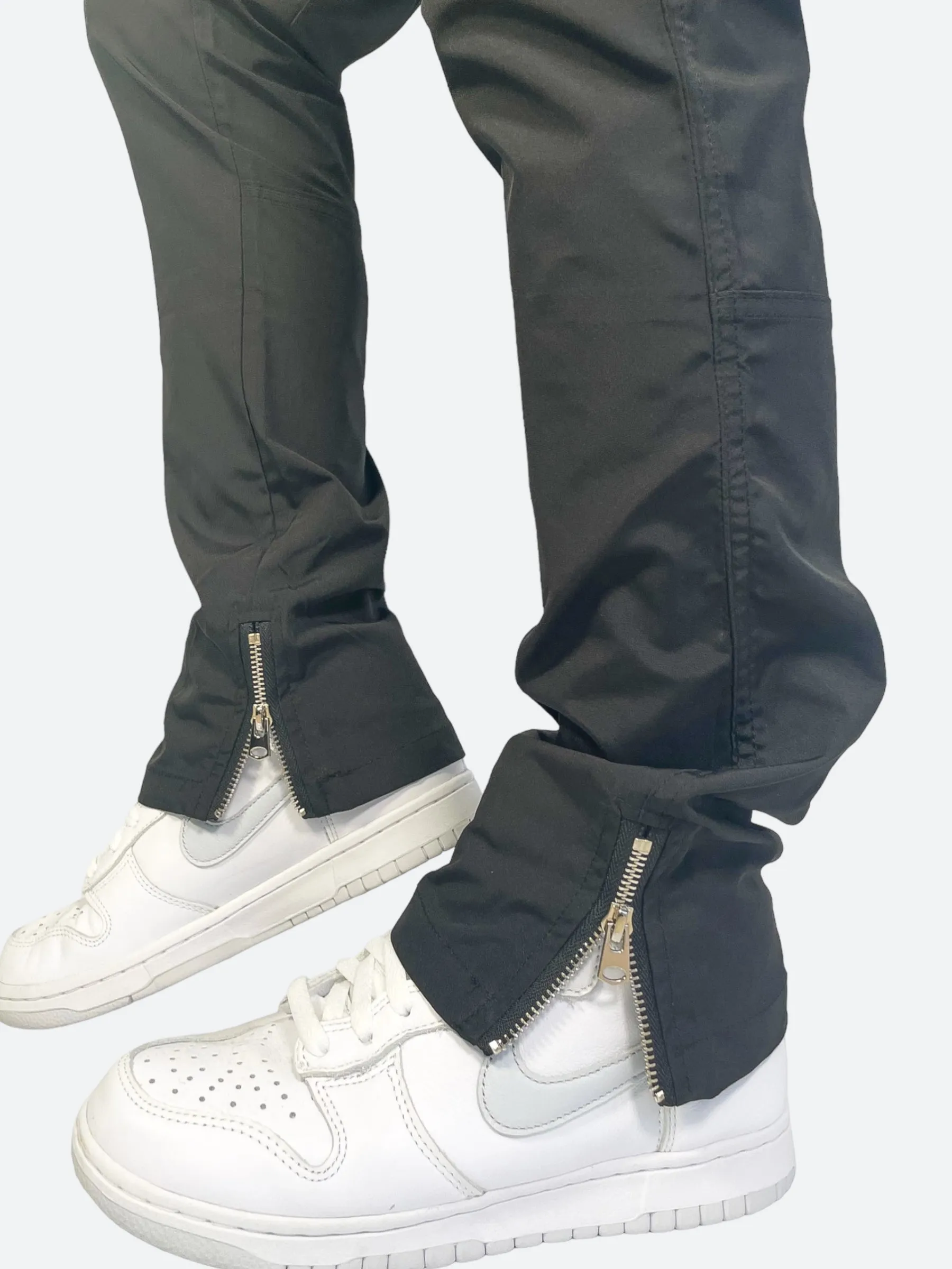 DOUBLE SLIT ZIPPER MULTI POCKET PANTS：ダブルスリットジッパーマルチポケットパンツ