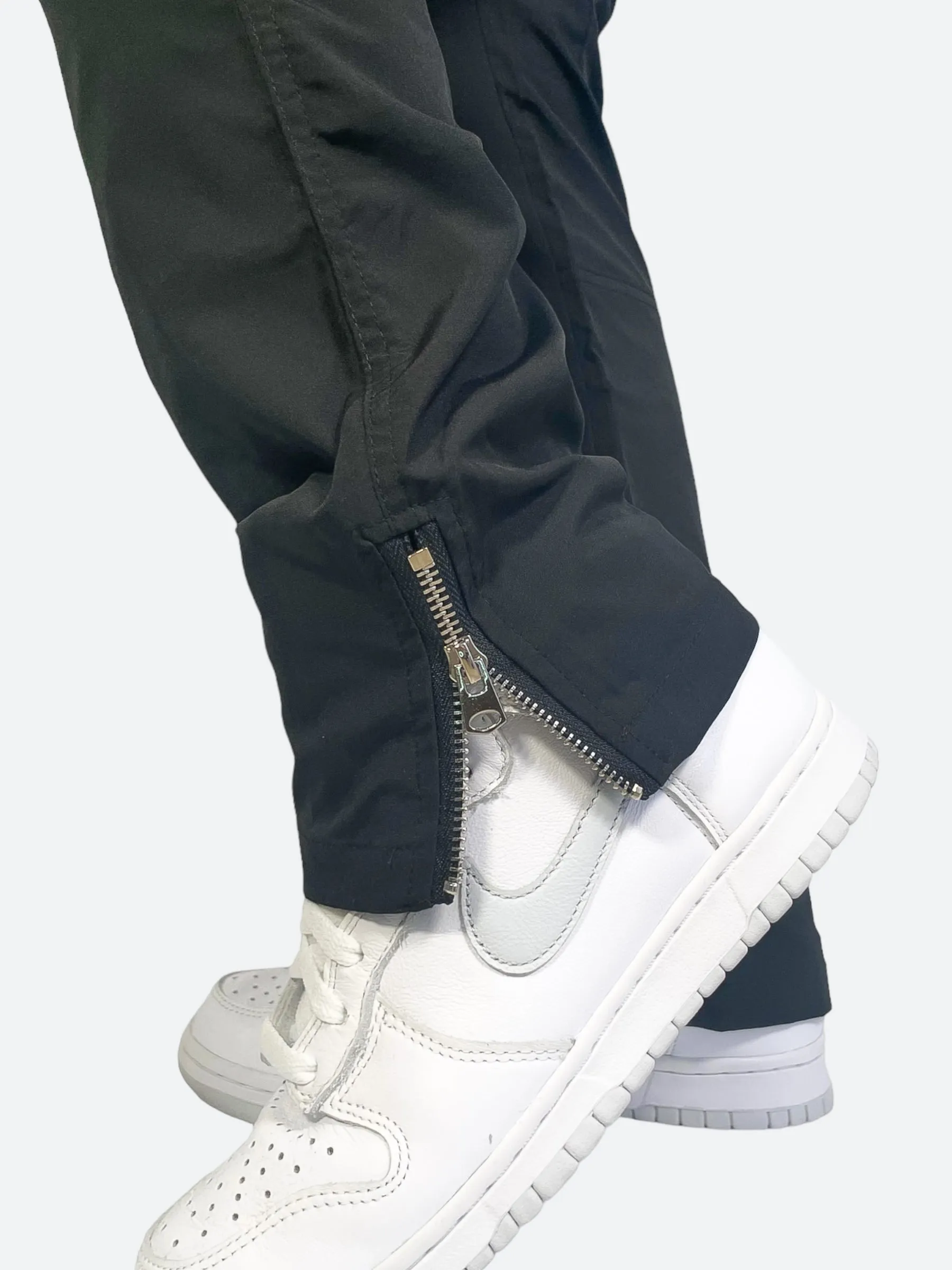 DOUBLE SLIT ZIPPER MULTI POCKET PANTS：ダブルスリットジッパーマルチポケットパンツ