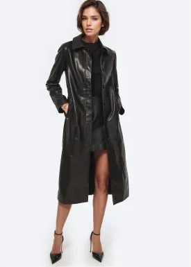 Eddie Genuine Leather Coat Black Eddie Genuine Leather Coat Black