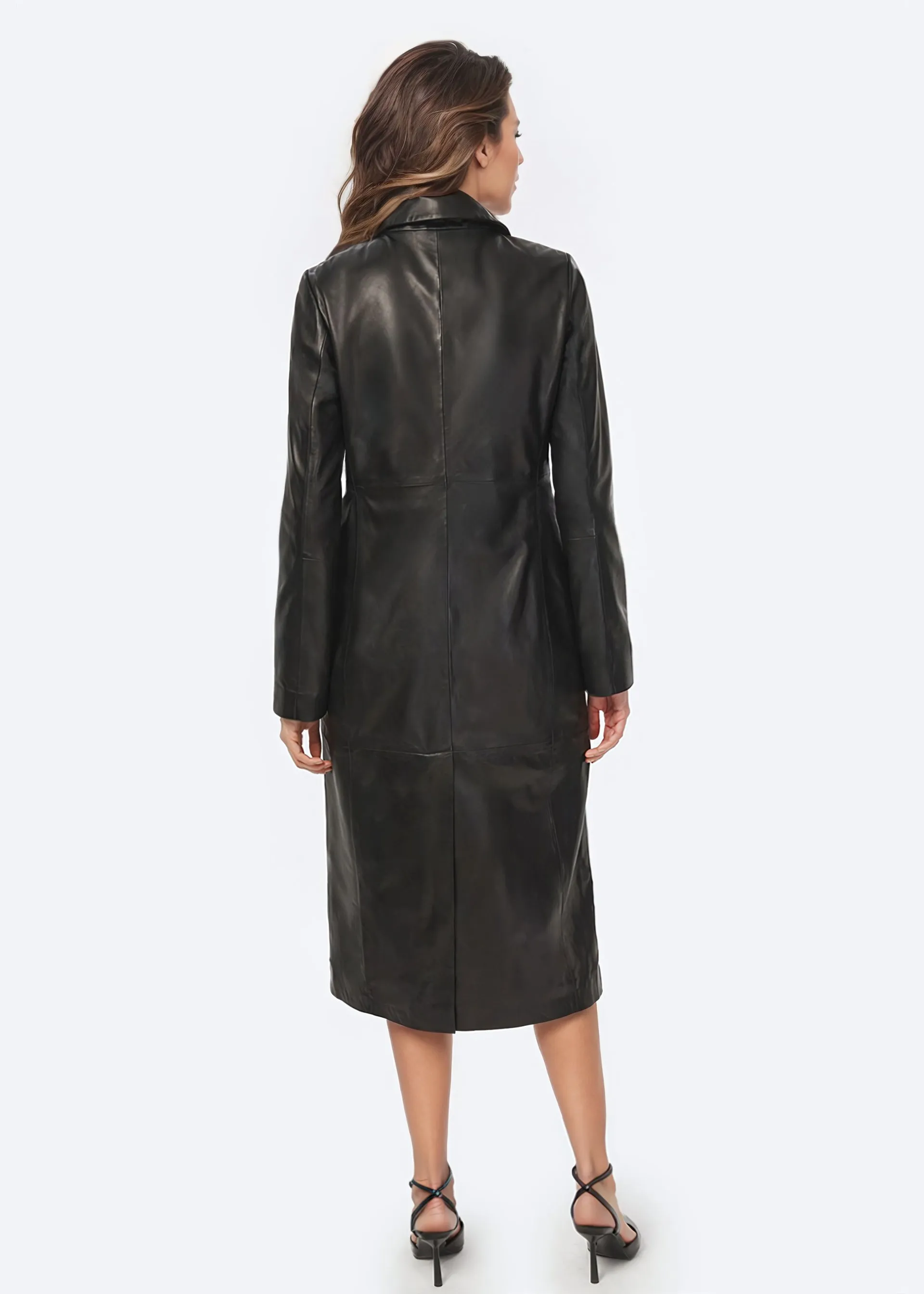 Eddie Genuine Leather Coat Black