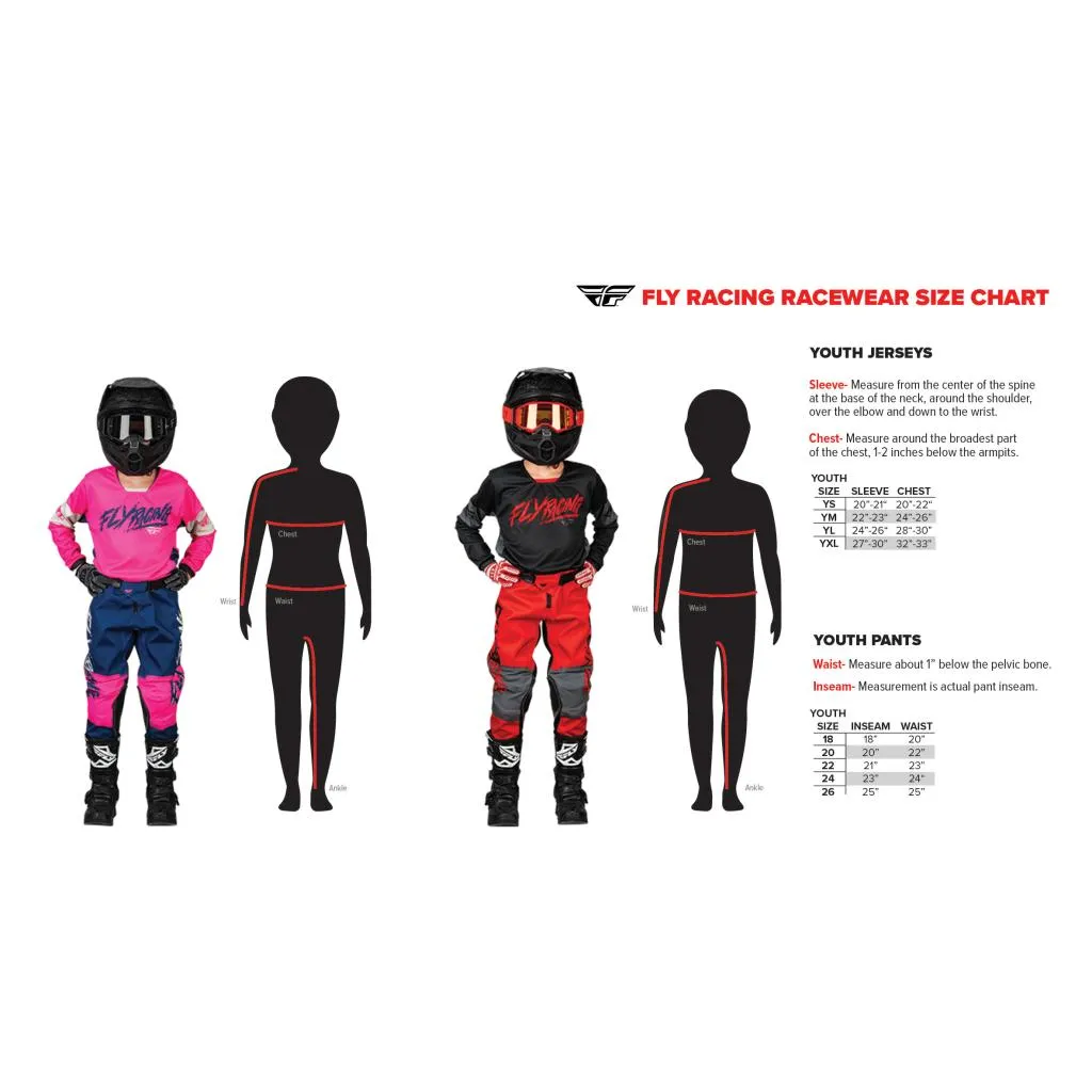 Fly Racing Youth Kinetic Khaos Pants 2023