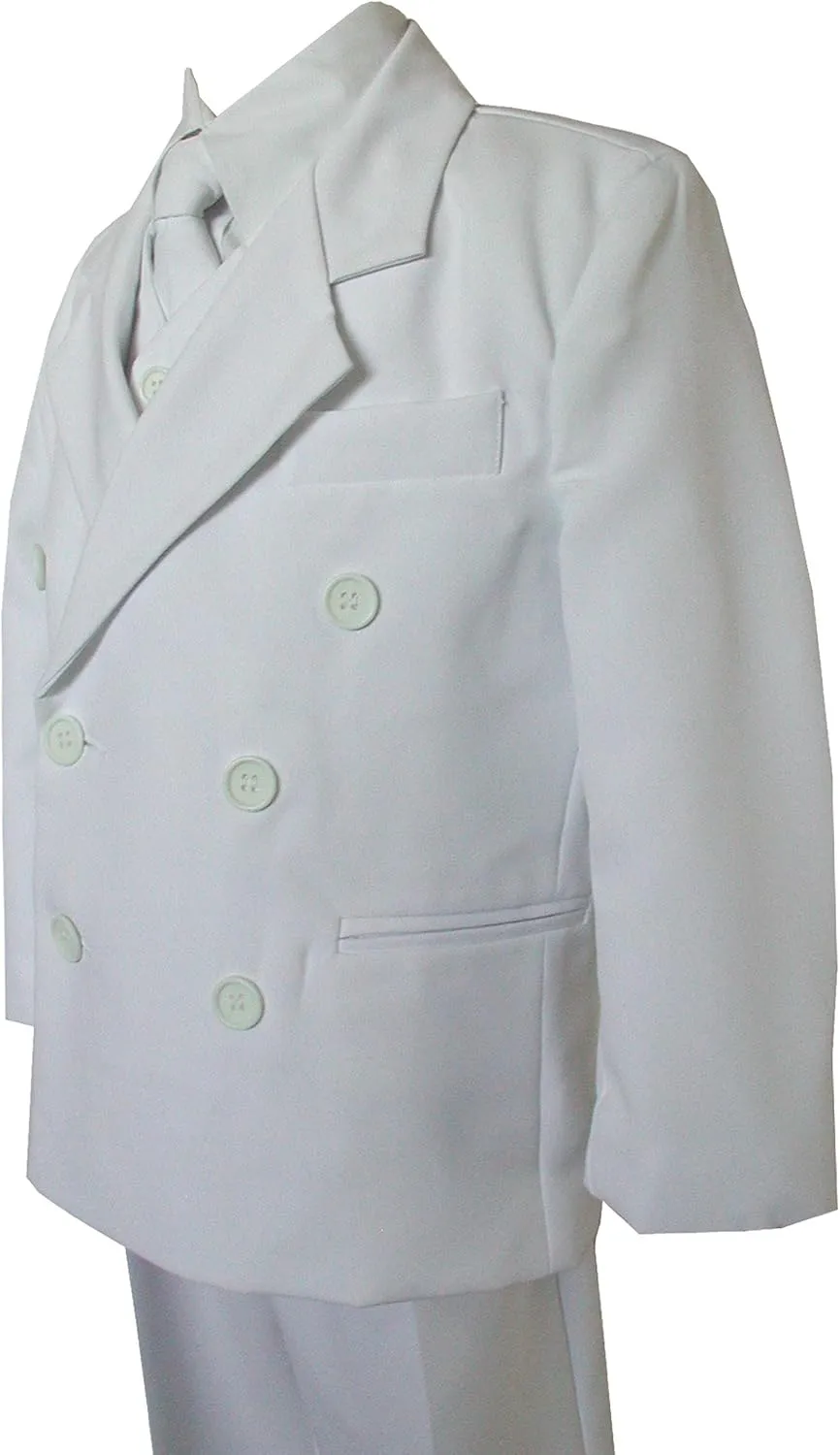 Gino Giovanni Boy Double Breasted Formal 5 Piece Dress Suit Set