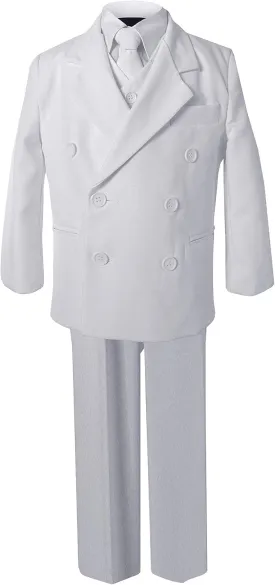 Gino Giovanni Boy Double Breasted Formal 5 Piece Dress Suit Set