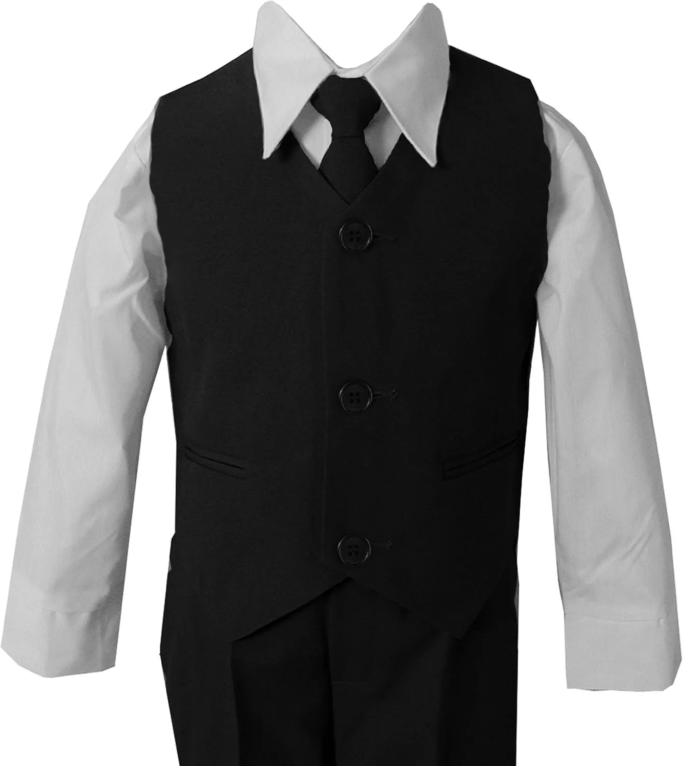 Gino Giovanni Boy Double Breasted Formal 5 Piece Dress Suit Set