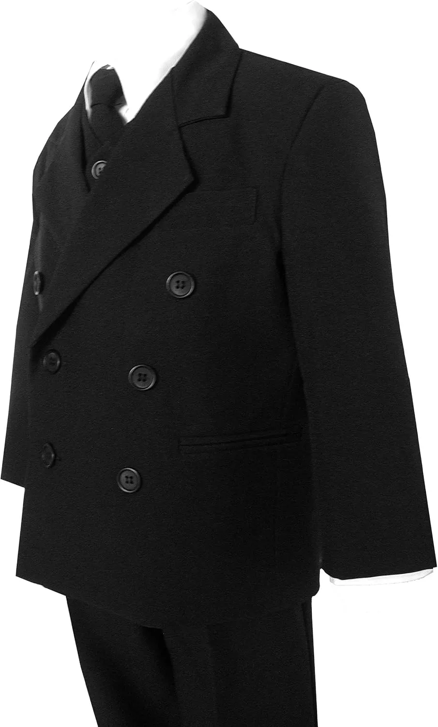 Gino Giovanni Boy Double Breasted Formal 5 Piece Dress Suit Set