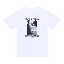 GX1000 Bomb Hills Not Countries T Shirt White