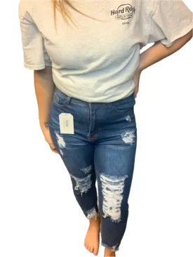 High Waisted Denim Jeans