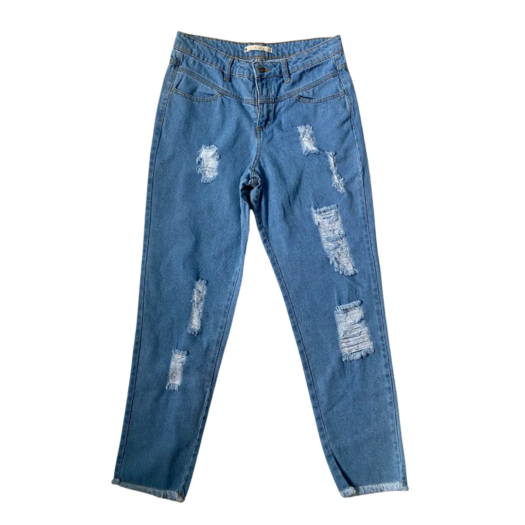 High Waisted Mom Jeans | LIGHT BLUE
