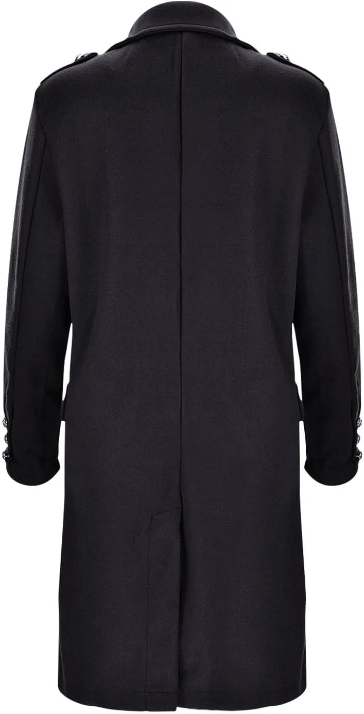 Hvyesh Women's Wool Blend Trench Winter Jackets Mid Long Warm Pea Coats Dressy Casual Double Breasted Overcoat with Pockets
