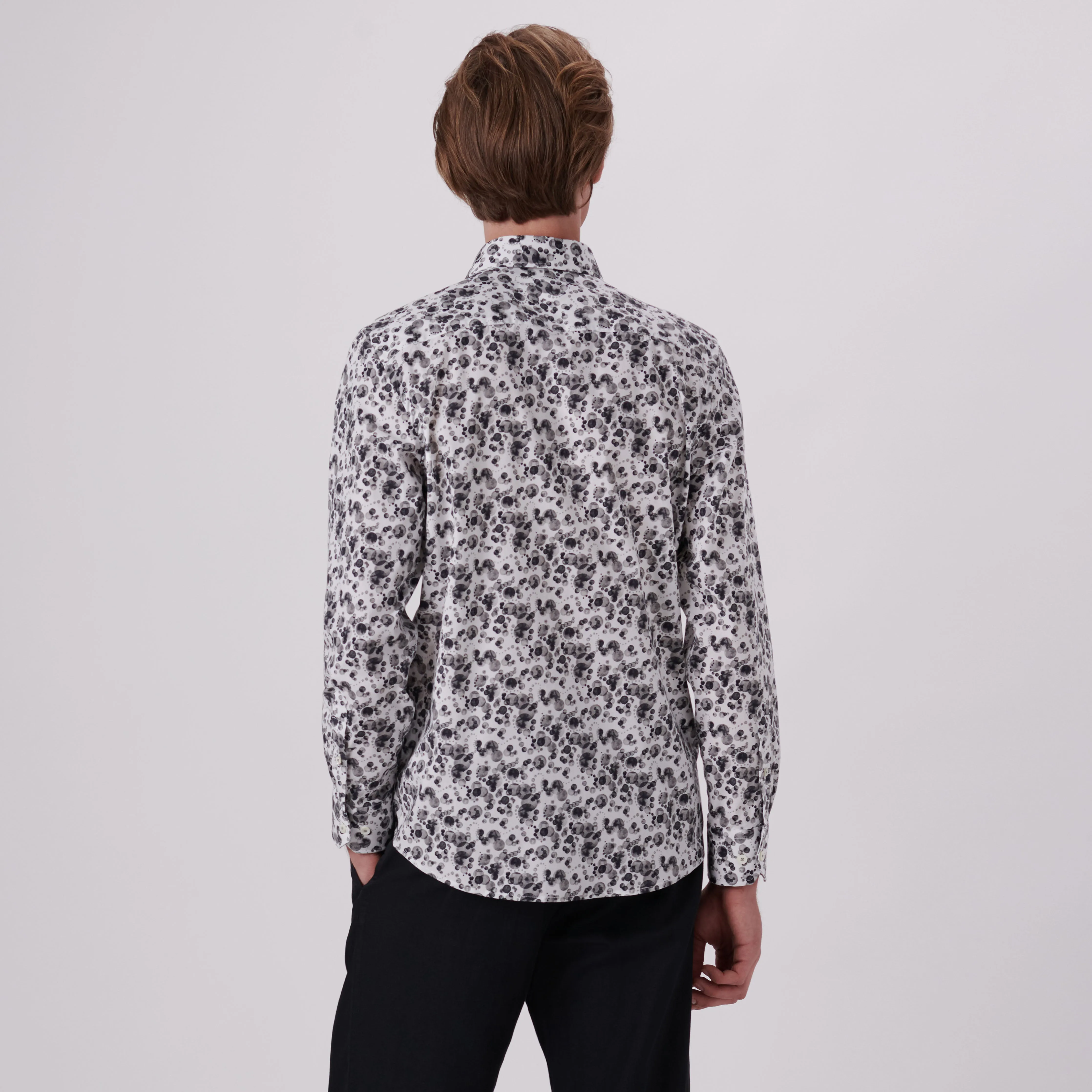 Julian Monochrome Bubbles Print Shirt