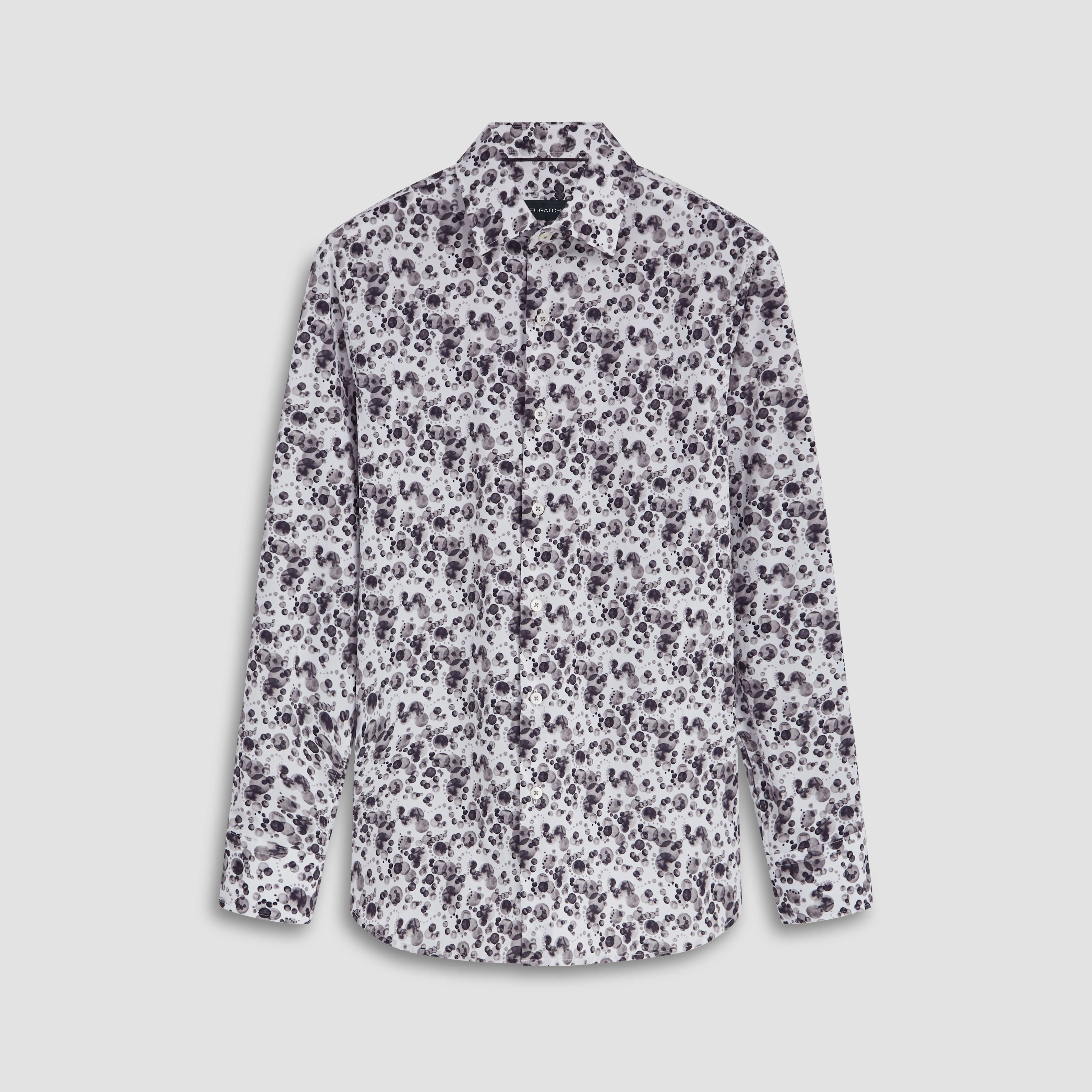 Julian Monochrome Bubbles Print Shirt