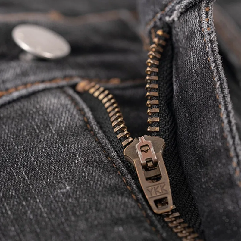 [Korean Style] High Waist Washed Cropped Straight Jeans
