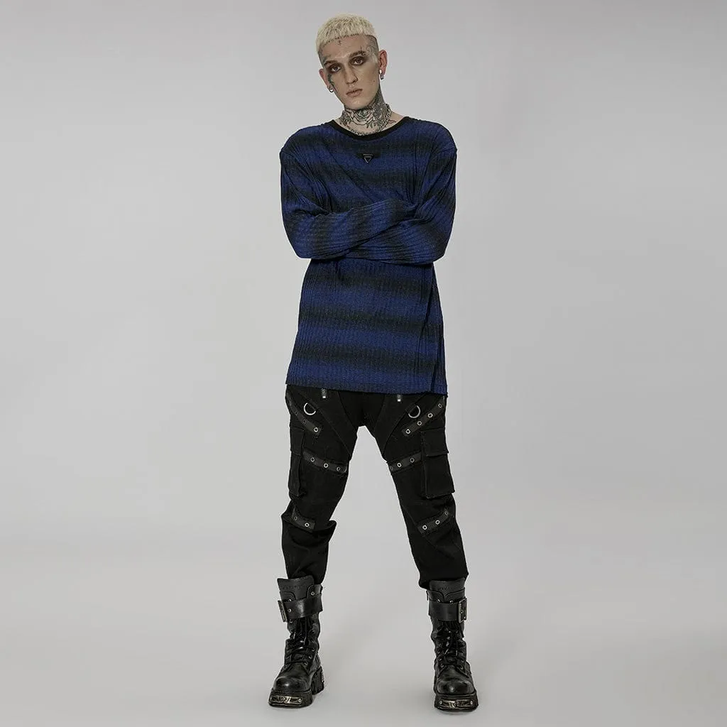 Men's Punk Multi-pocket Splice Pants
