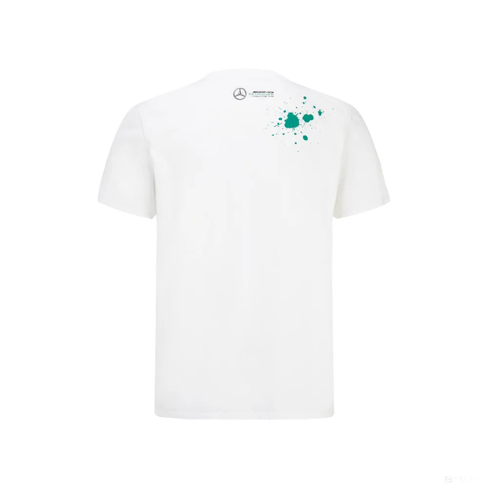 Mercedes Lewis Hamilton T-Shirt, LEWIS #44, White, 2022