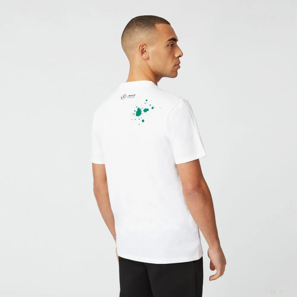 Mercedes Lewis Hamilton T-Shirt, LEWIS #44, White, 2022