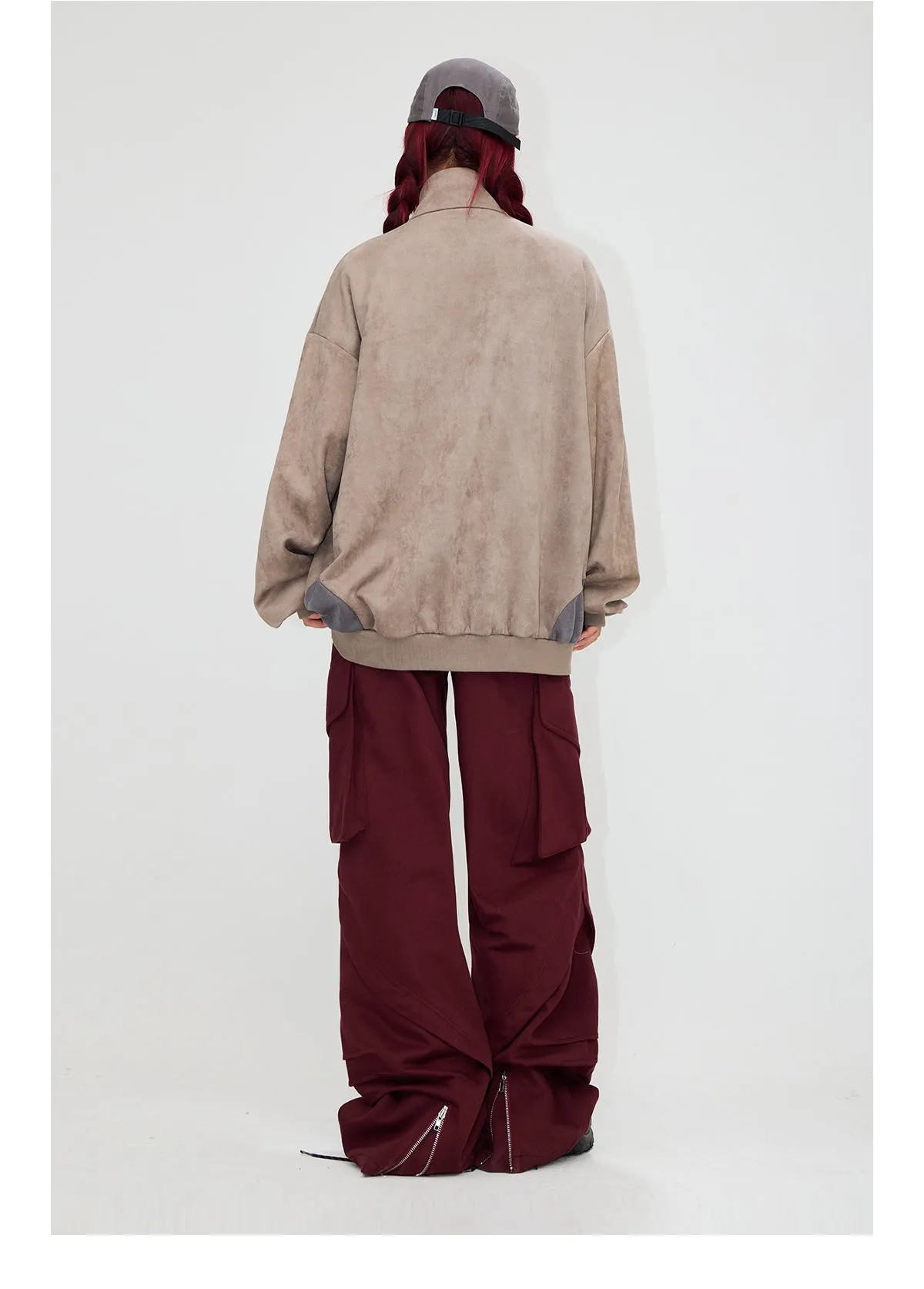 Multi-pocket double waist cargo pants