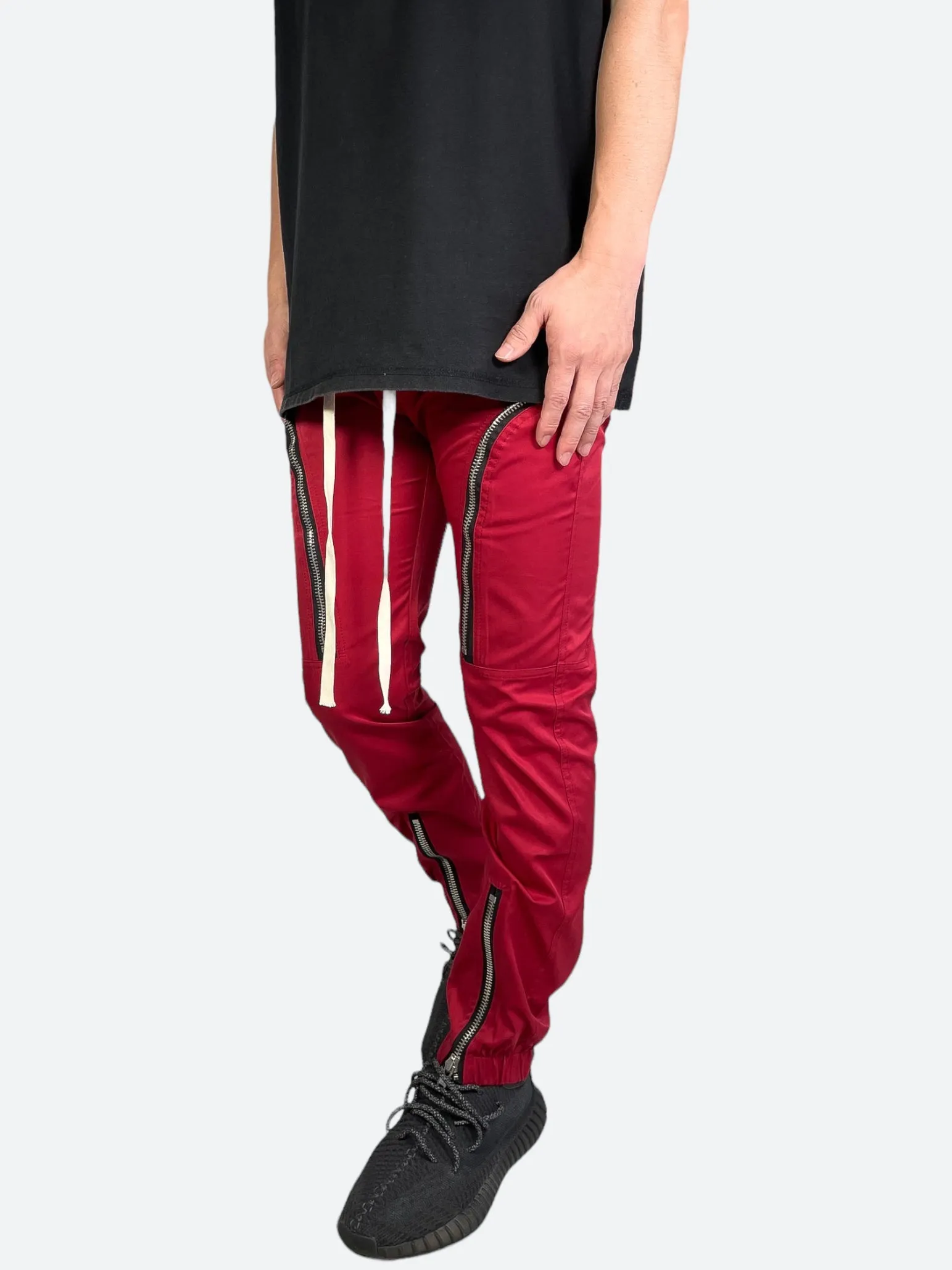 MULTI  POCKET ZIPPER JOGGER PANTS：マルチポケットジッパージョガーパンツ