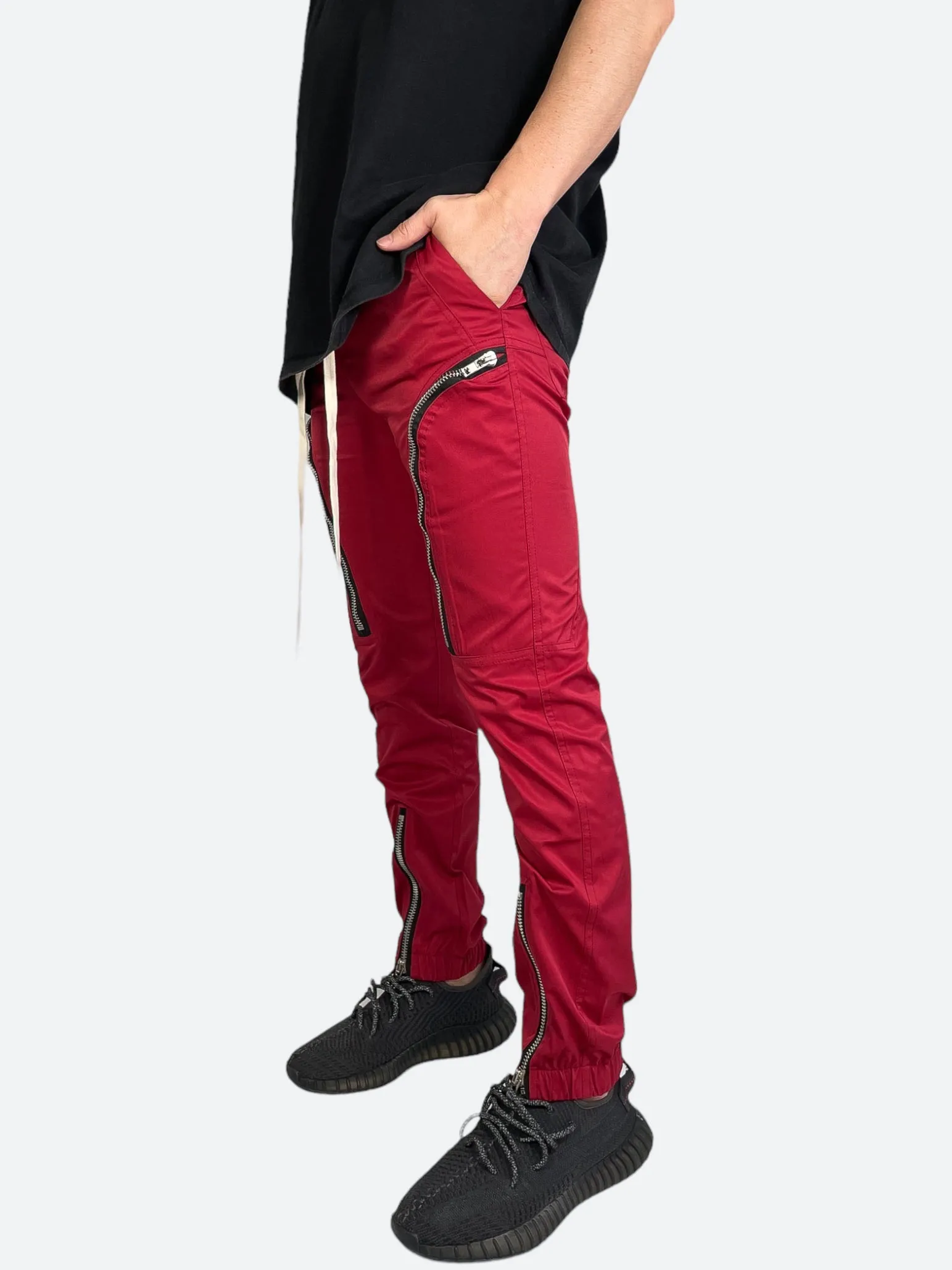 MULTI  POCKET ZIPPER JOGGER PANTS：マルチポケットジッパージョガーパンツ