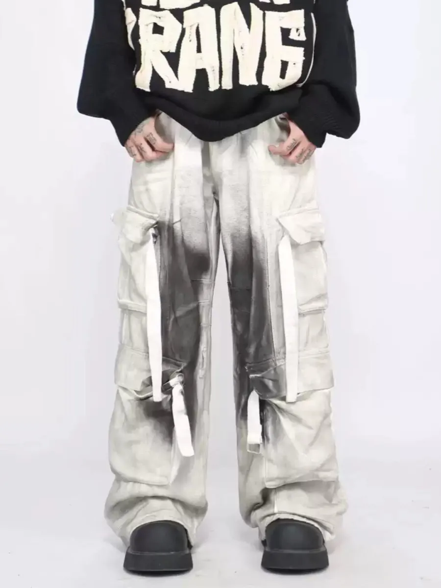 【Mz】ink multi-pocket pants na1686