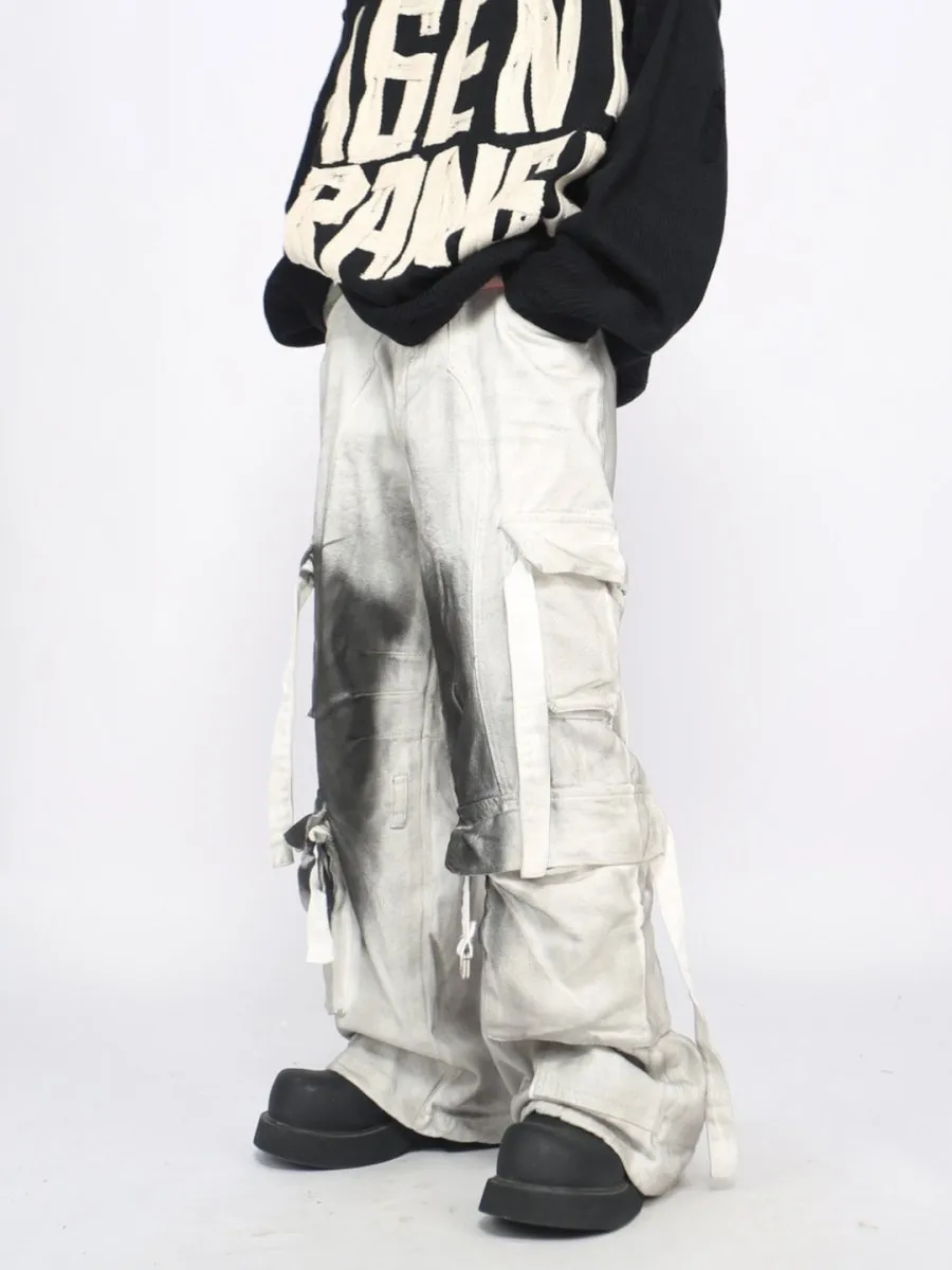 【Mz】ink multi-pocket pants na1686