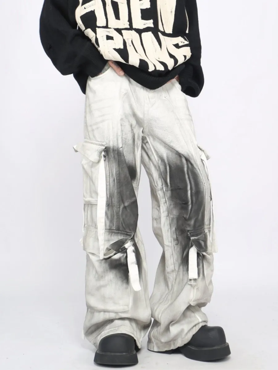 【Mz】ink multi-pocket pants na1686
