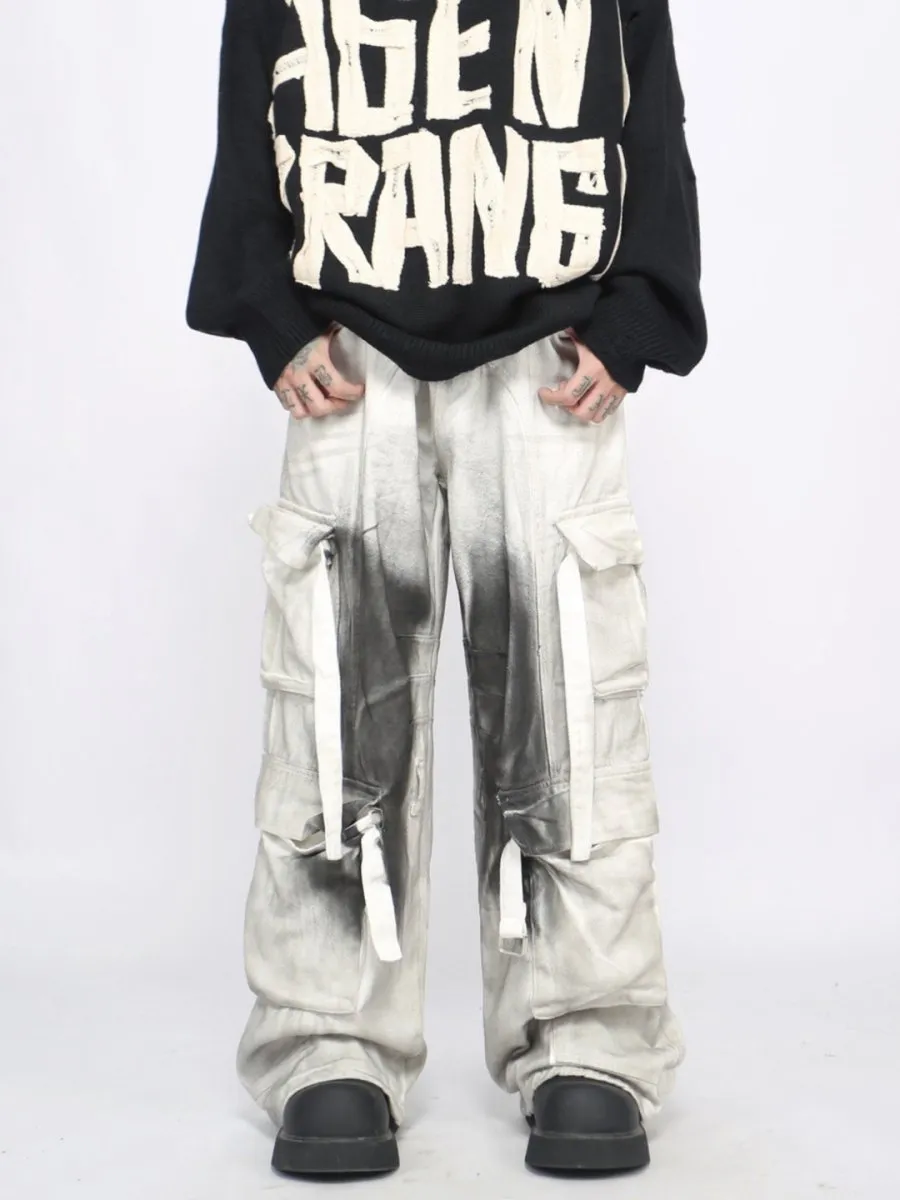 【Mz】ink multi-pocket pants na1686