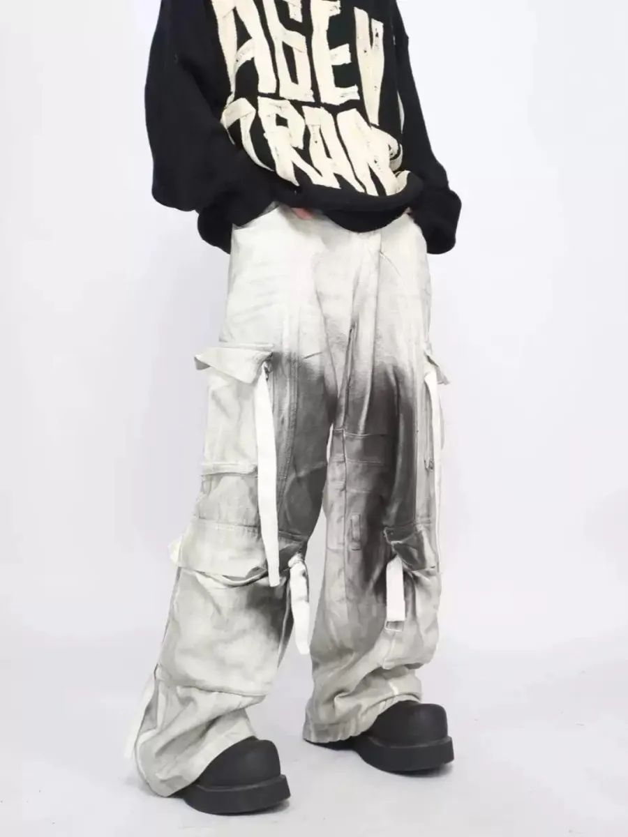 【Mz】ink multi-pocket pants na1686