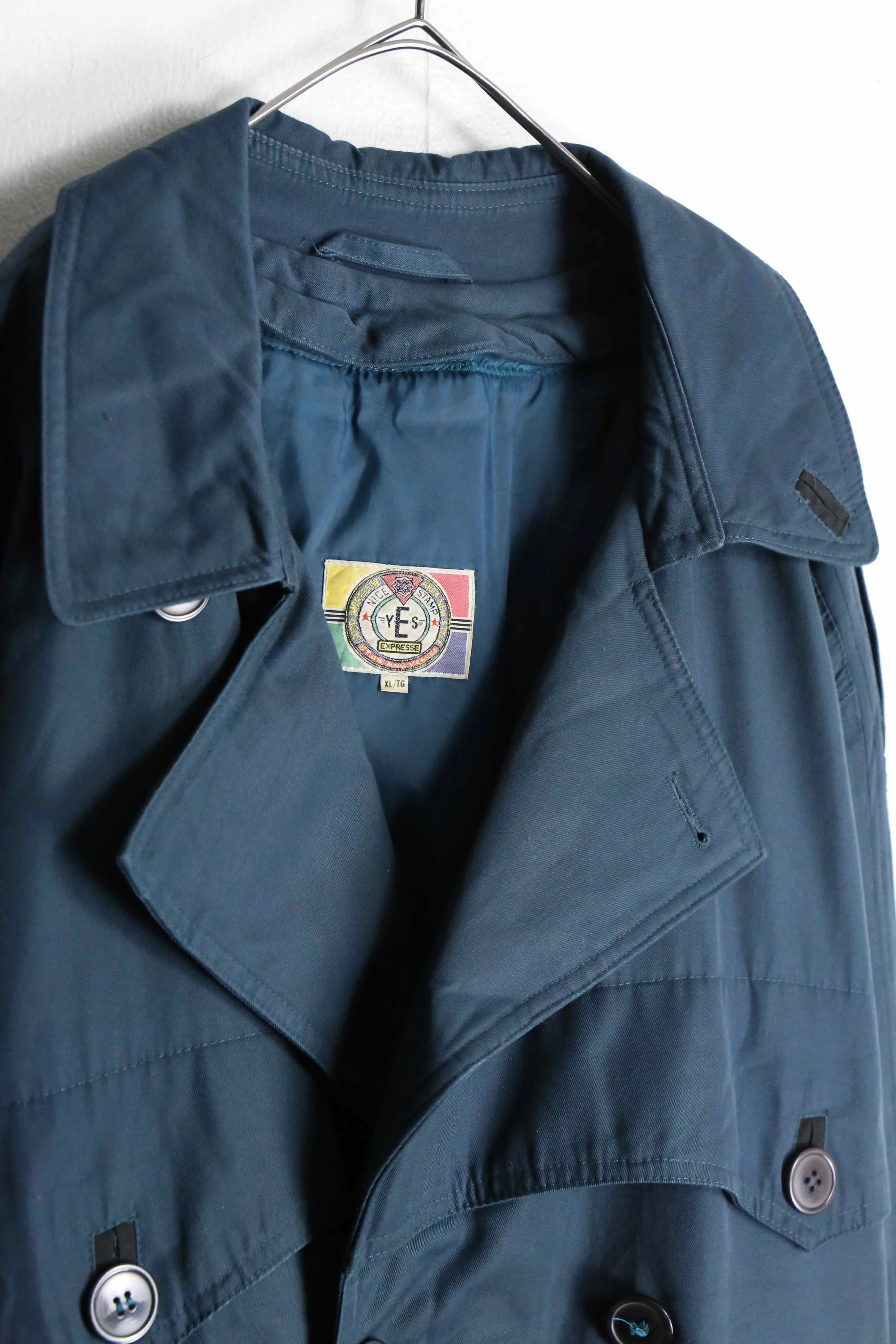 navy color trench coat