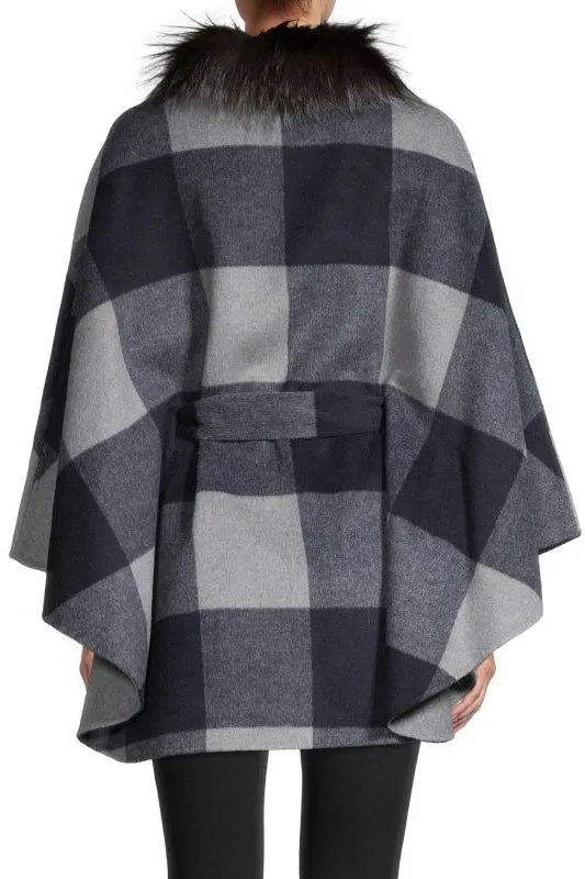 NORA - Cashmere Blend Belted Cape