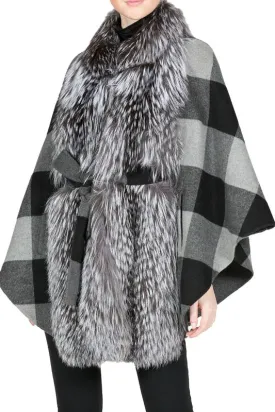NORA - Cashmere Blend Belted Cape NORA - Cashmere Blend Belted Cape