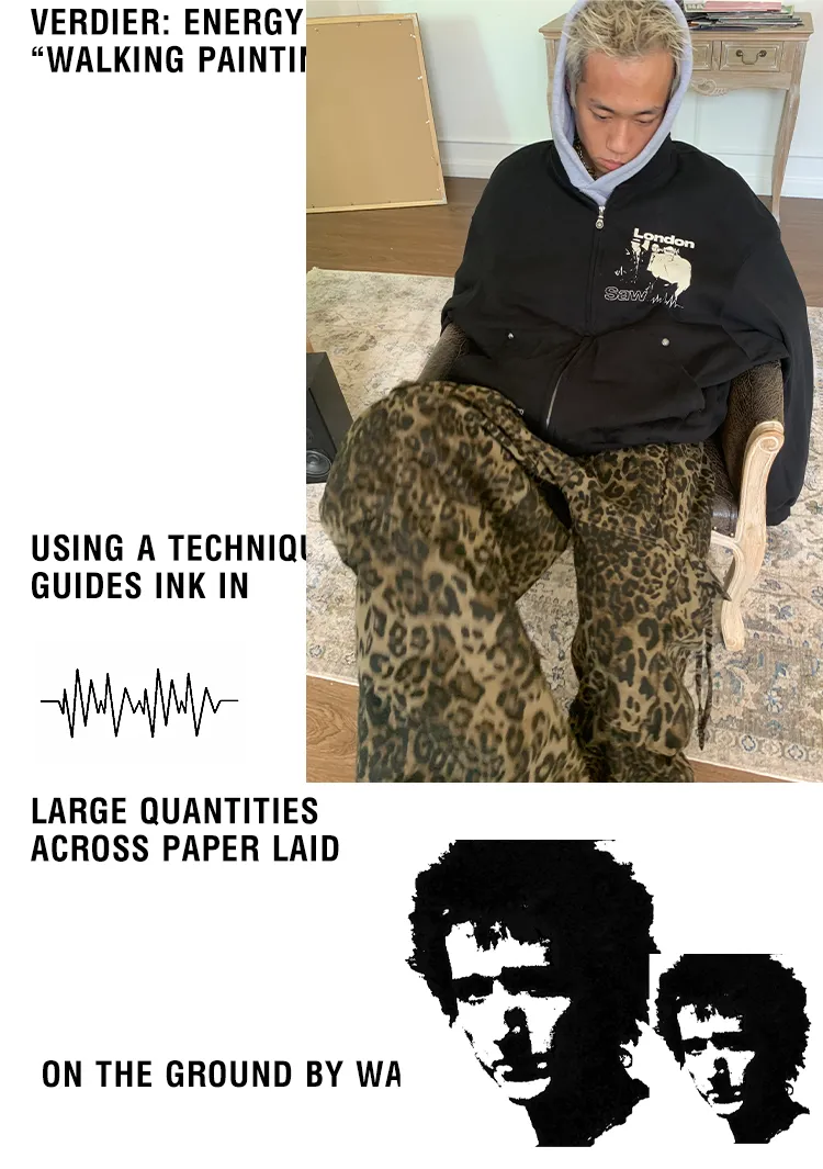 Pleated multi-pocket wide pants