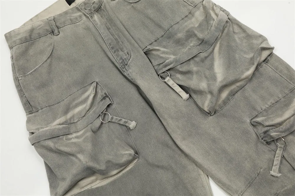 Punk Multi-Pocket Cargo Pants