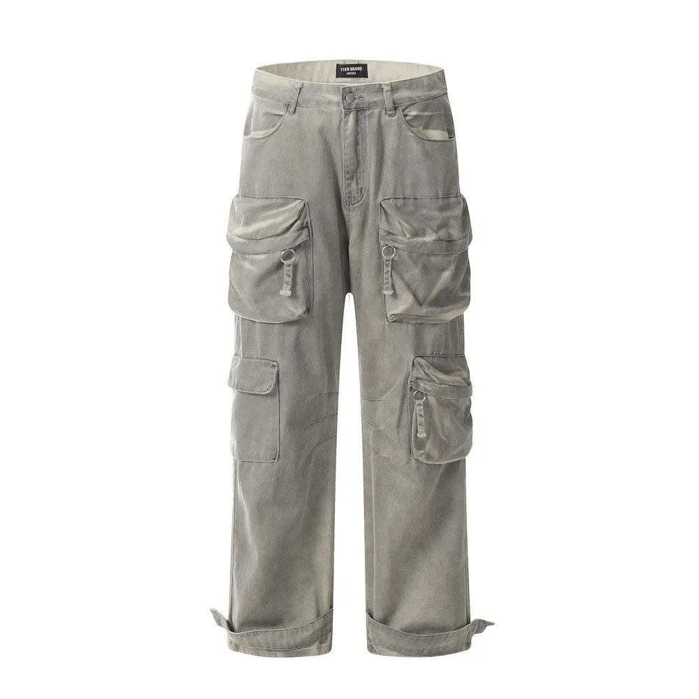 Punk Multi-Pocket Cargo Pants