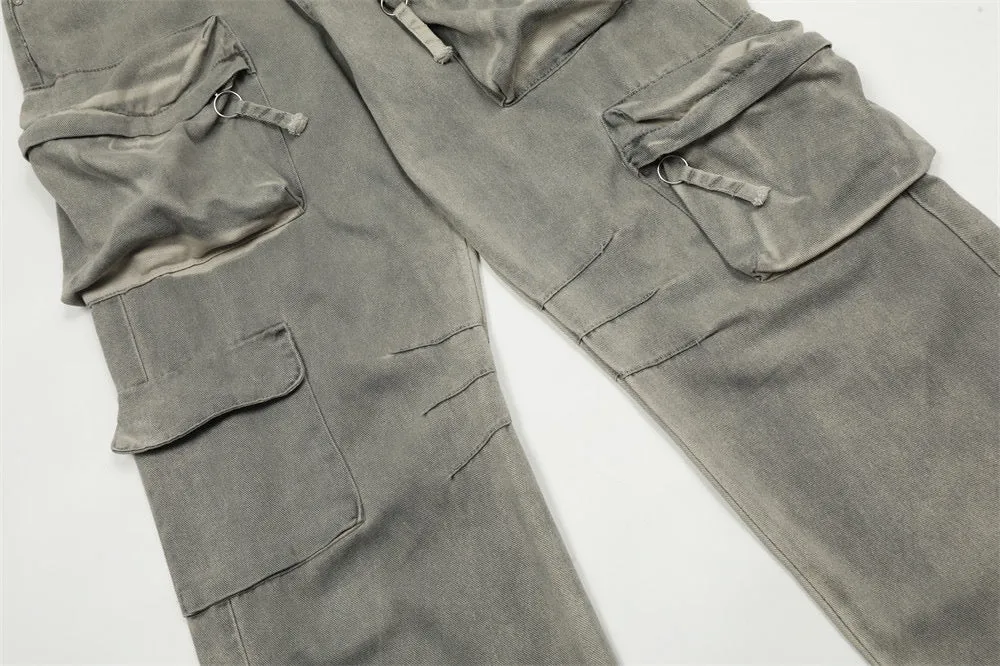Punk Multi-Pocket Cargo Pants